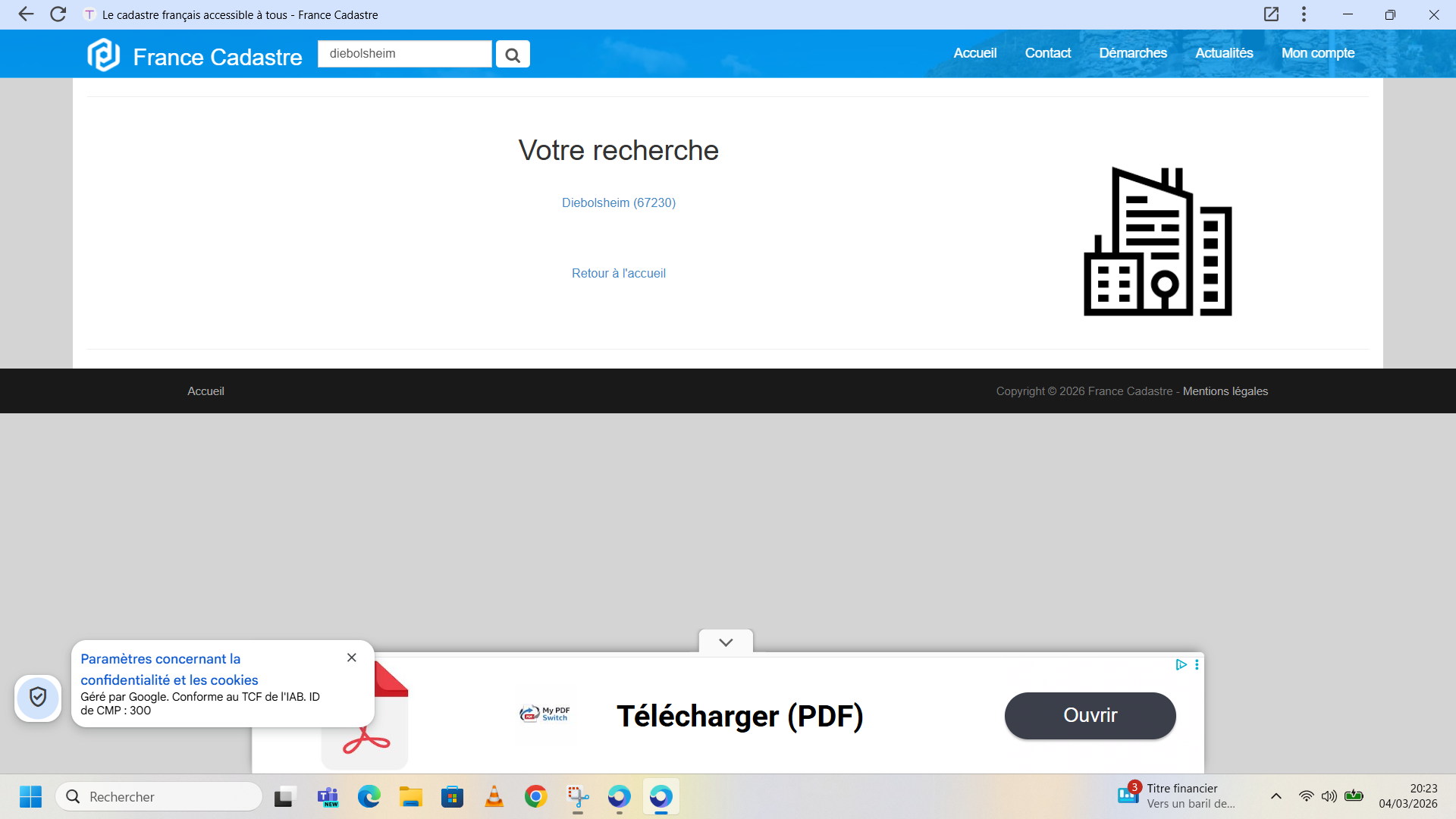 Recherche de commune Diebolsheim